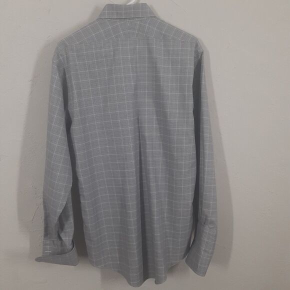 Brooks Brothers MAKERS 1818 Adult Mens Large Gray Long Sleeve Button Up Shirt - Picture 9 of 11
